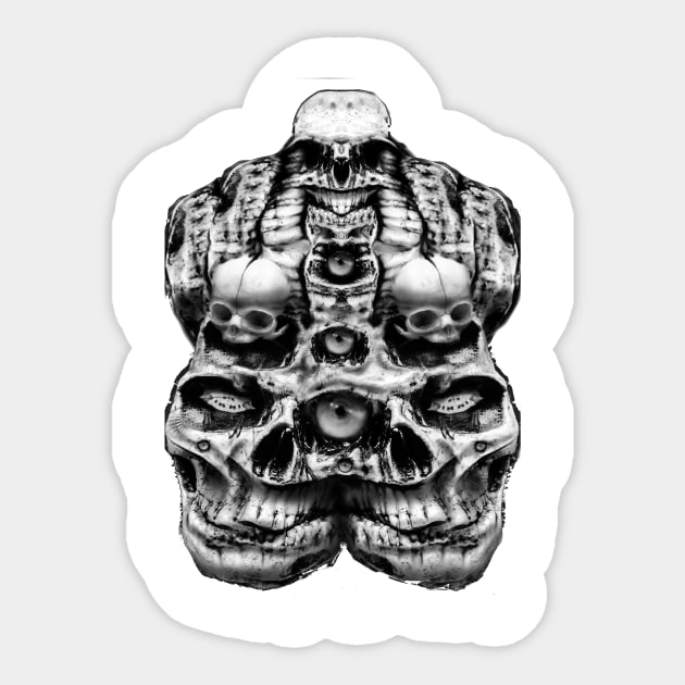 Skulls and Spiders Sticker by thechristianbernal